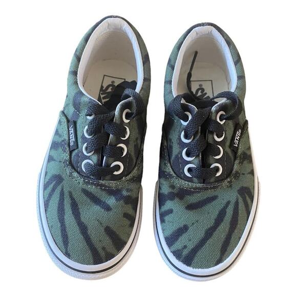VANS Vintage Green/Black Camo Old Skool Size 12 K Casual Sneakers - Picture 3 of 11